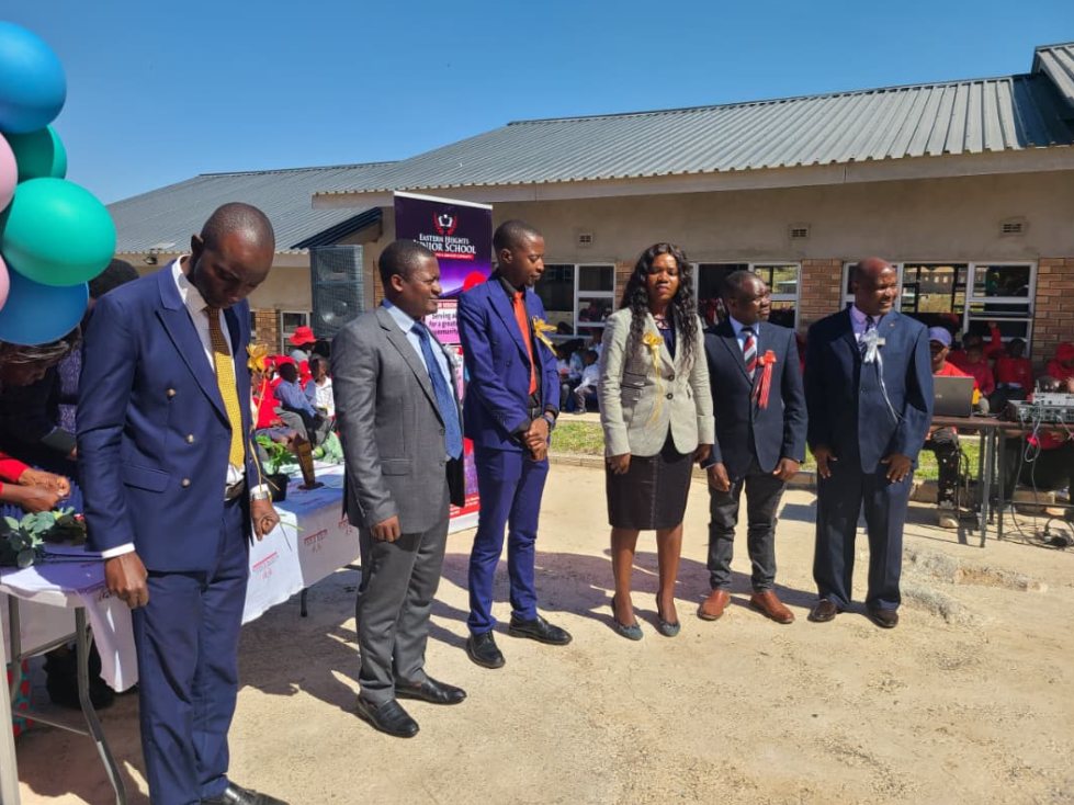 Guests of honour at an Eastern Heights Junior School prize-giving.